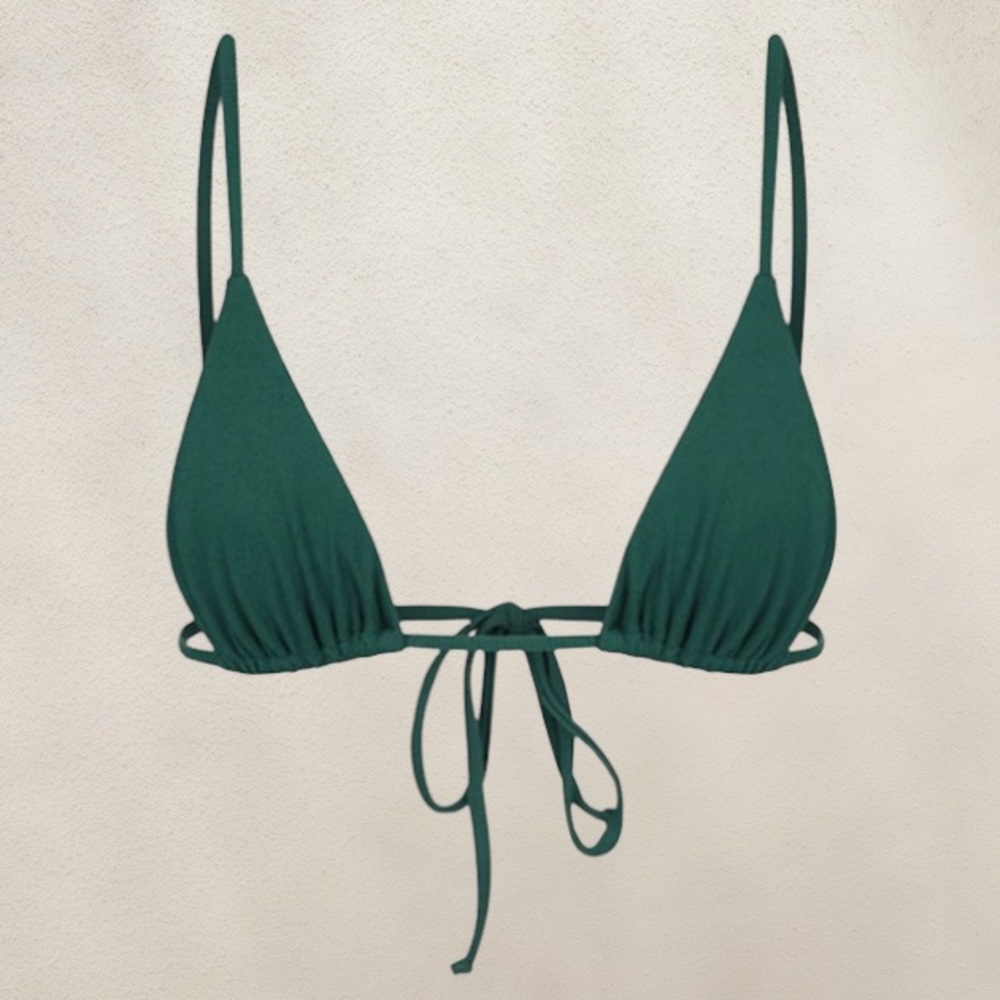 Emerald green kotomi bikini top
